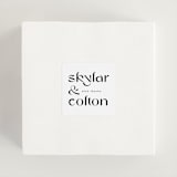 "Marcona" - Wedding Favor Stickers in Ink by Blustery August - In use