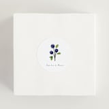"Blue Bells" - Wedding Favor Stickers in Cornflower by Mere Paper - In use