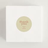 "Sienna" - Wedding Favor Stickers in Salmon by Ellen Schlegelmilch - In use