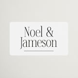 "Modern Space" - Wedding Favor Stickers in Cloud by Ashlee Townsend - Front