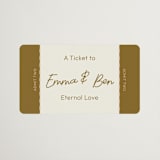 "Handwritten Letter" - Wedding Favor Stickers in Butterscotch by Helena Vitto - Front