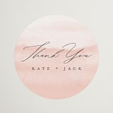 "Elance" - Wedding Favor Stickers in Onyx by Eric Clegg - Front
