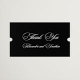 "Black Tie" - Wedding Favor Stickers in Ink by That Girl Press - Front