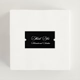 "Black Tie" - Wedding Favor Stickers in Ink by That Girl Press - In use