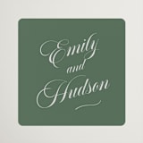 "Enchanted" - Wedding Favor Stickers in Garden by Alston Foster - Front