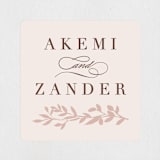 "Autumnal Arch" - Wedding Favor Stickers in Blush by Hooray Creative - Front