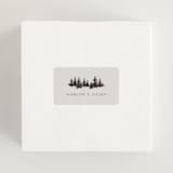 "Vista" - Wedding Favor Stickers in Fallen Snow by Robin Ott - In use