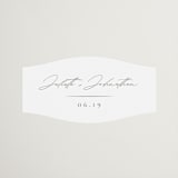 "Classic Line Frame" - Wedding Favor Stickers in Silk by Wildfield Paper Co - Front