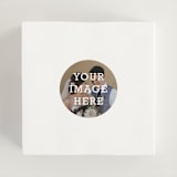 "The Big Picture" - Wedding Favor Stickers in Ivory by Minted - In use