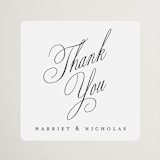 "Written with love" - Wedding Favor Stickers in Noir Slate by Ana de Sousa - Front