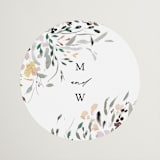 "Undone" - Wedding Favor Stickers in Garden by Itsy Belle Studio - Front