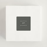 "raffiné" - Wedding Favor Stickers in Obsidian by Benita Crandall - In use
