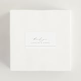 "London" - Wedding Favor Stickers in Brass by Kelly Schmidt - In use