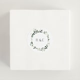 "Garden Serenity" - Wedding Favor Stickers in Greenery by Itsy Belle Studio - In use