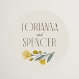 "storybook garden" - Wedding Favor Stickers in Buttercup by Karidy Walker - Front