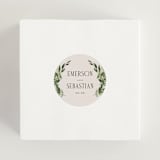 "Bliss" - Wedding Favor Stickers in Champagne by Leah Bisch - In use