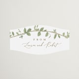 "Canopy" - Wedding Favor Stickers in Ivy by Everett Paper Goods - Front