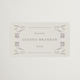 "Deco Nouveau" - Wedding Favor Stickers in Vanilla by Lori Wemple - Front