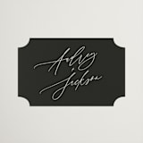 "The Arc" - Wedding Favor Stickers in Truffle by Vera Lim - Front