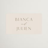 "Soleil" - Wedding Favor Stickers in Latte by Kristie Kern - Front