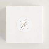 "Ampersand glam" - Wedding Favor Stickers in Powder by Creo Study - In use