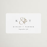 "Wildflower" - Wedding Favor Stickers in Cotton by Jennifer Postorino - Front