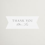 "Brushed Edge" - Wedding Favor Stickers in Silk by Kelly Schmidt - Front