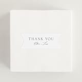 "Brushed Edge" - Wedding Favor Stickers in Silk by Kelly Schmidt - In use