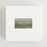 "Hillside" - Wedding Favor Stickers in Graphite by Everett Paper Goods - In use
