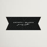 "ionic" - Wedding Favor Stickers in Onyx by Lori Wemple - Front