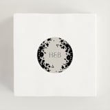 "Bouquet Toss" - Wedding Favor Stickers in Smoke by Robert and Stella - In use