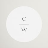 "Understated Elegance" - Wedding Favor Stickers in Cotton by Stacey Meacham - Front