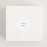 "Understated Elegance" - Wedding Favor Stickers in Cotton by Stacey Meacham - In use
