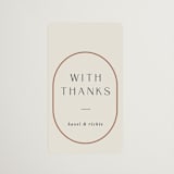 "Walnut" - Wedding Favor Stickers in Linen by Blustery August - Front