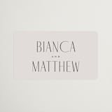 "Newberry" - Wedding Favor Stickers in Bisque by Kristie Kern - Front