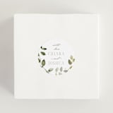 "Lovely" - Wedding Favor Stickers in Moss by Petra Kern - In use