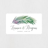 "Tropical Foliage" - Wedding Favor Stickers in Fern by Hooray Creative - Front