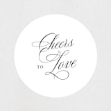 "Best is yet to come" - Wedding Favor Stickers in Classique by Design Lotus - Front