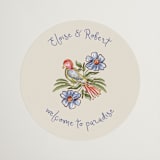 "Artisan Wedding" - Wedding Favor Stickers in Sea by Chris Griffith - Front