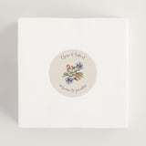 "Artisan Wedding" - Wedding Favor Stickers in Sea by Chris Griffith - In Use