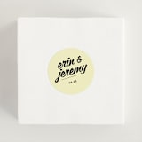 "Courthouse" - Wedding Favor Stickers in Butter by Studio Suku - In Use