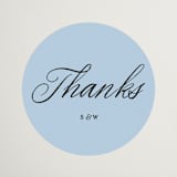 "Tarte Tatin" - Wedding Favor Stickers in Sky by Blustery August - Front