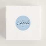 "Tarte Tatin" - Wedding Favor Stickers in Sky by Blustery August - In Use