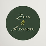 "grid" - Wedding Favor Stickers in Citrus by Angela Quan - Front