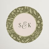 "Soria" - Wedding Favor Stickers in Meadow by Melanie Kosuge - Front