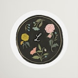 "botanical cameo" - Wedding Favor Stickers in Swan by Lori Wemple - Front