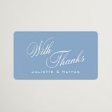 "Marenza" - Wedding Favor Stickers in Bluebell by Jessica Williams - Front