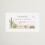 "Westward" - Wedding Favor Stickers in Red Rock by Paper Sun Studio - Front