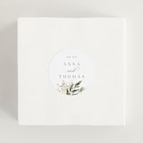 "Grace" - Wedding Favor Stickers in Porcelain by Leah Bisch - In use