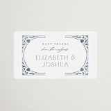 "Nouveau Frame" - Wedding Favor Stickers in Delphinium by Ashley DeMeyere - Front